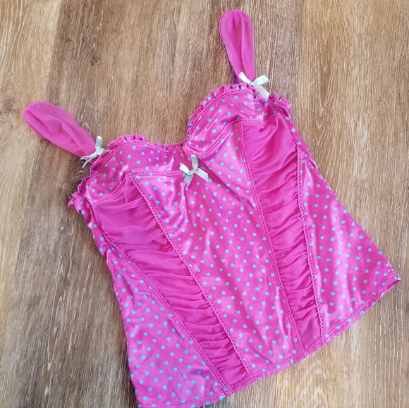 Victoria's Secret Vintage Sexy Little Things Polka Dot Bustier Corset Bra NWT - Picture 13 of 16
